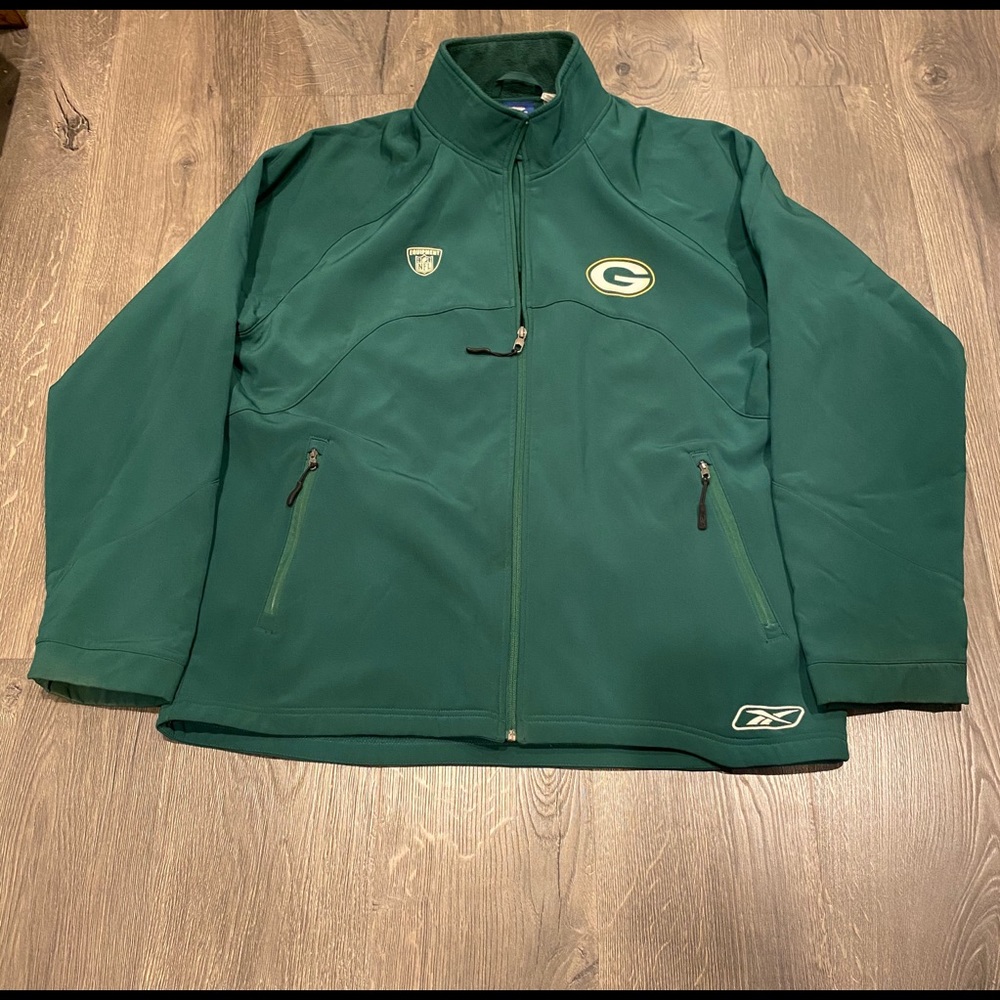 Reebok Green Bay Packers Equipment Jacket, XL